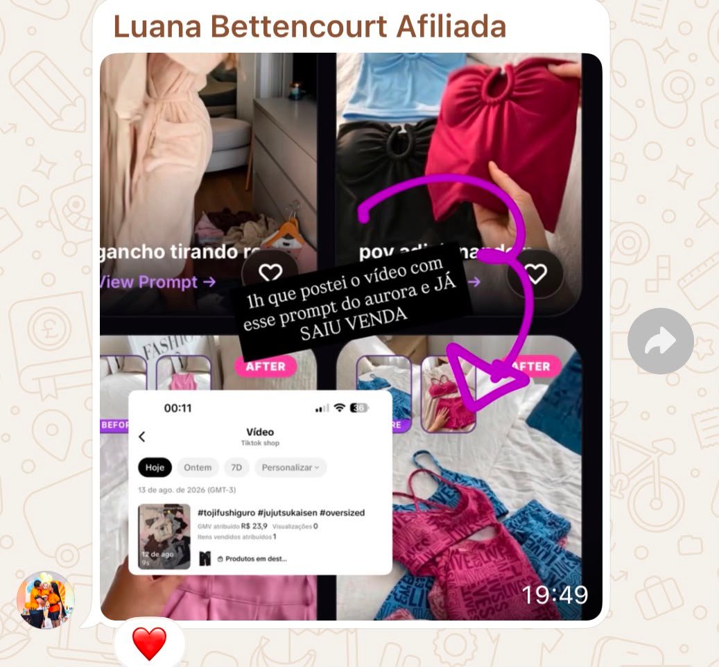 Depoimento de Luana — aluna da Thais